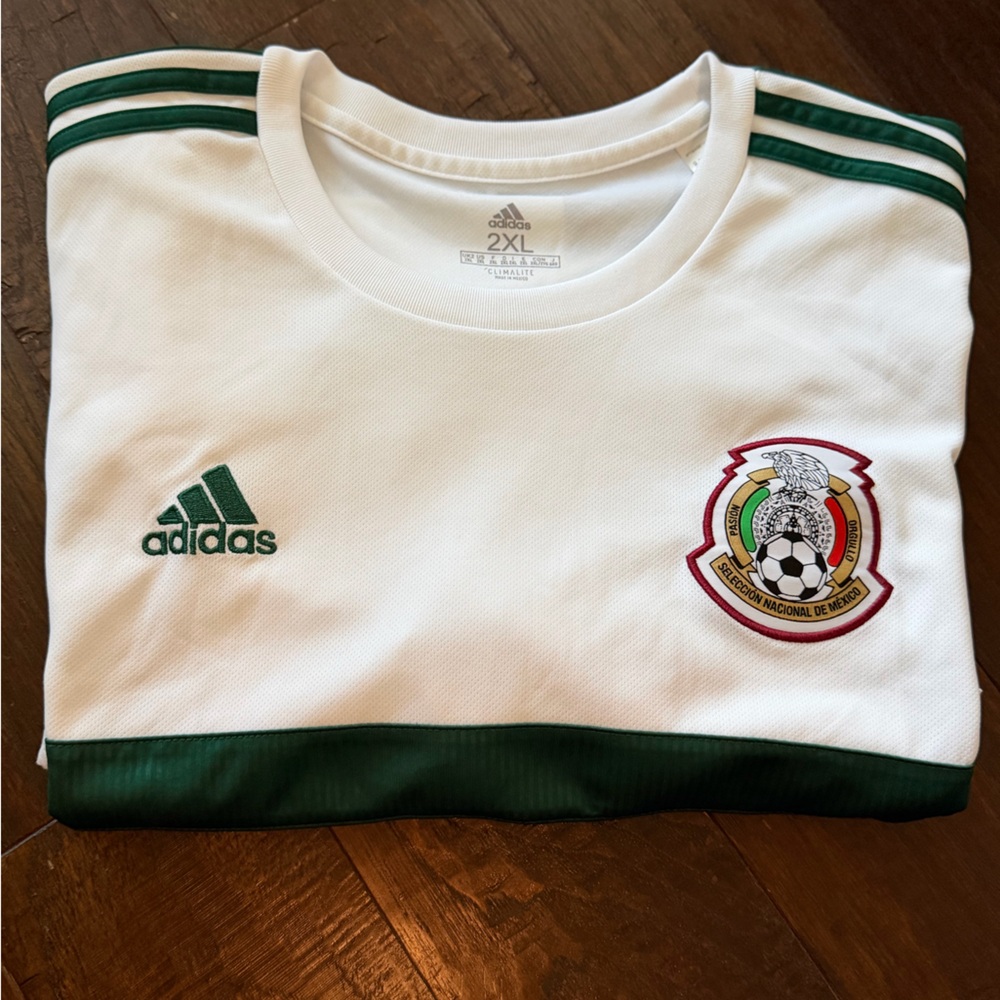 Mexico White & Green Soccer Jersey